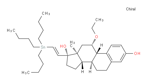 (8S,9S,11S,13S,14S,17R)-11-ethoxy-13-methyl-17-((E)-2-(tributylstannyl)vinyl)-7,8,9,11,12,13,14,15,16,17-decahydro-6H-cyclopenta[a]phenanthrene-3,17-diol