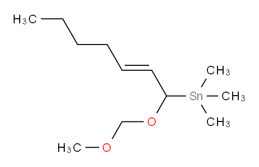 (E)-(1-(methoxymethoxy)hept-2-en-1-yl)trimethylstannane