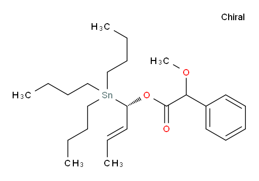 (S,E)-1-(tributylstannyl)but-2-en-1-yl 2-methoxy-2-phenylacetate