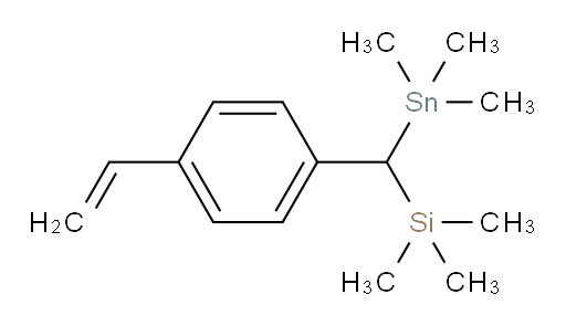 trimethyl((trimethylstannyl)(4-vinylphenyl)methyl)silane