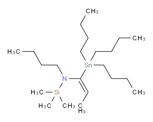 (E)-N-butyl-1,1,1-trimethyl-N-(1-(tributylstannyl)prop-1-en-1-yl)silanamine
