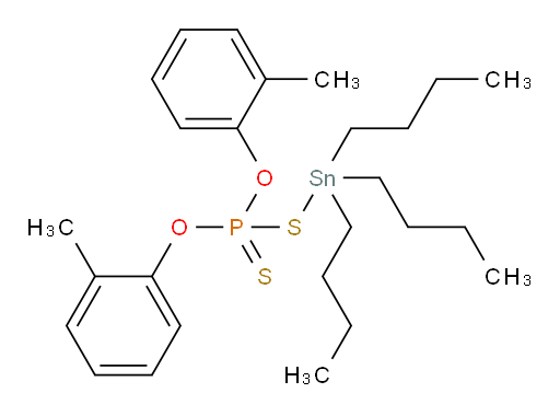O,O-双-邻甲苯基 S-(三丁基锡基) 二硫代膦酸酯