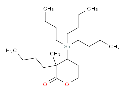 3-丁基-3-甲基-4-(三丁基锡基)四氢-2H-吡喃-2-酮