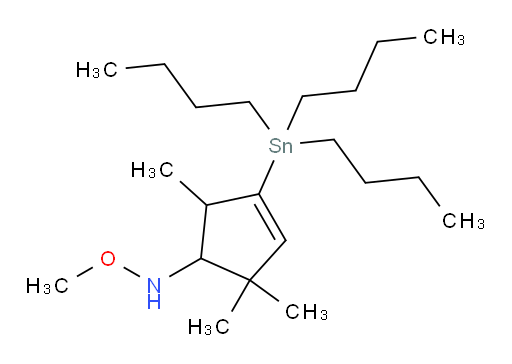 O-methyl-N-(2,2,5-trimethyl-4-(tributylstannyl)cyclopent-3-en-1-yl)hydroxylamine