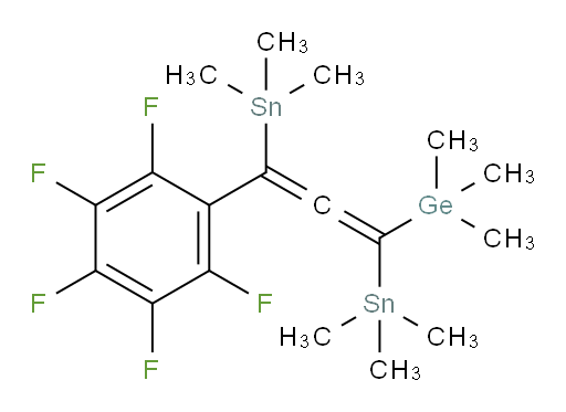 三甲基(3-(全氟苯基)-1,3-双(三甲基锡基)propa-1,2-二烯-1-基)锗