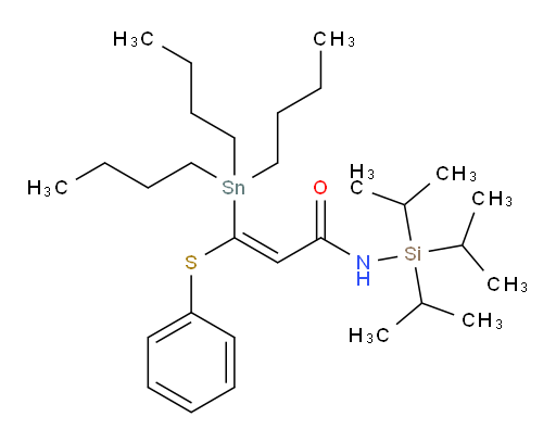 (Z)-3-(苯基硫基)-3-(三丁基锡基)-N-(三异丙基硅烷基)丙烯酰胺