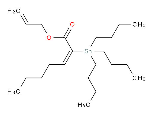 (E)-烯丙基 2-(三丁基锡基)庚-2-烯酸酯