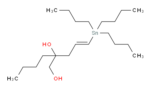 (E)-2-(3-(tributylstannyl)allyl)hexane-1,2-diol