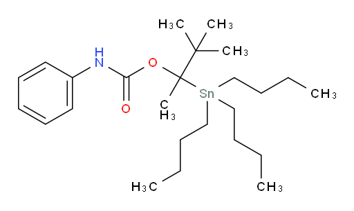 3,3-dimethyl-2-(tributylstannyl)butan-2-yl phenylcarbamate
