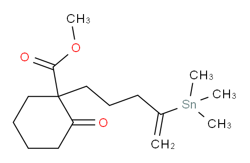 methyl 2-oxo-1-(4-(trimethylstannyl)pent-4-en-1-yl)cyclohexanecarboxylate