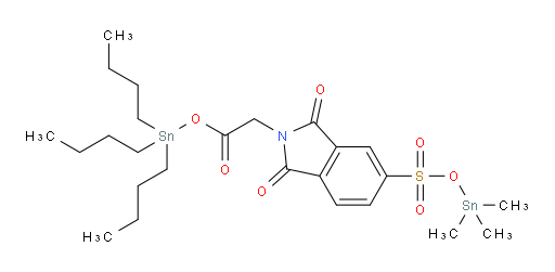 tributylstannyl 2-(1,3-dioxo-5-(((trimethylstannyl)oxy)sulfonyl)isoindolin-2-yl)acetate