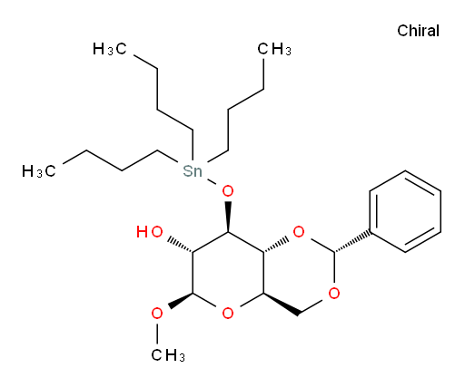(2R,4aR,6R,7R,8R,8aR)-6-methoxy-2-phenyl-8-((tributylstannyl)oxy)hexahydropyrano[3,2-d][1,3]dioxin-7-ol