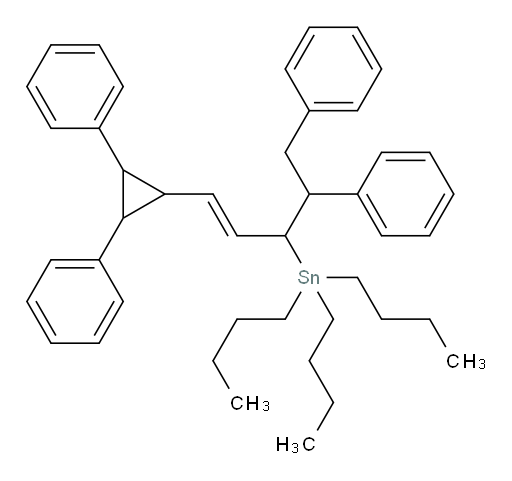 (E)-tributyl(1-(2,3-diphenylcyclopropyl)-4,5-diphenylpent-1-en-3-yl)stannane