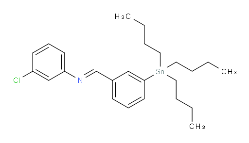 (E)-3-chloro-N-(3-(tributylstannyl)benzylidene)aniline