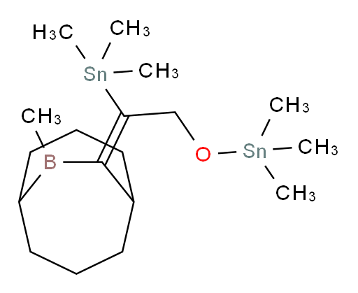 (E)-trimethyl(1-(9-methyl-9-borabicyclo[3.3.2]decan-10-ylidene)-2-((trimethylstannyl)oxy)ethyl)stannane