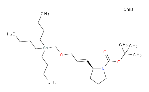 (S,E)-tert-butyl 2-(3-((tributylstannyl)methoxy)prop-1-en-1-yl)pyrrolidine-1-carboxylate