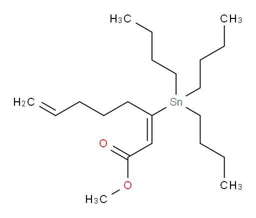 (E)-methyl 3-(tributylstannyl)octa-2,7-dienoate