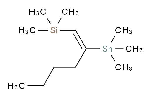 (E)-trimethyl(2-(trimethylstannyl)hex-1-en-1-yl)silane