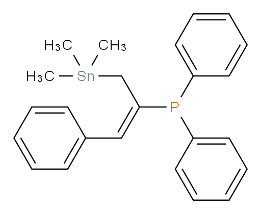 (E)-diphenyl(1-phenyl-3-(trimethylstannyl)prop-1-en-2-yl)phosphine