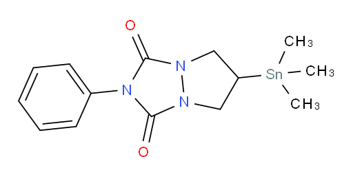 2-phenyl-6-(trimethylstannyl)dihydropyrazolo[1,2-a][1,2,4]triazole-1,3(2H,5H)-dione