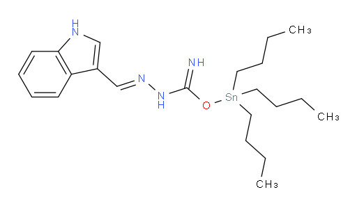 (E)-tributylstannyl 2-((1H-indol-3-yl)methylene)hydrazinecarbimidate