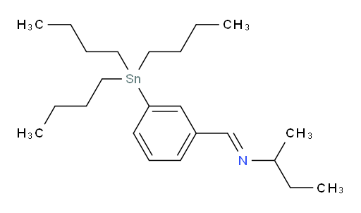 (E)-N-(3-(tributylstannyl)benzylidene)butan-2-amine