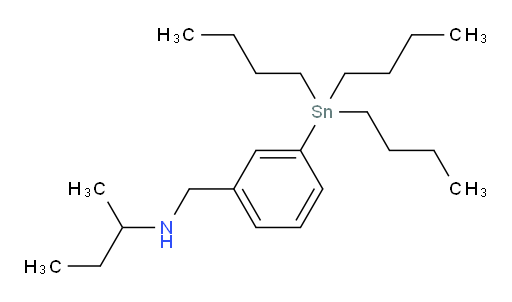 N-(3-(tributylstannyl)benzyl)butan-2-amine