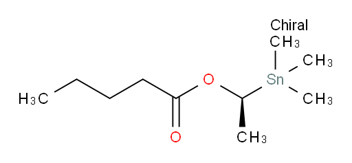 (S)-1-(trimethylstannyl)ethyl pentanoate