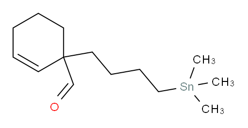 1-(4-(trimethylstannyl)butyl)cyclohex-2-enecarbaldehyde
