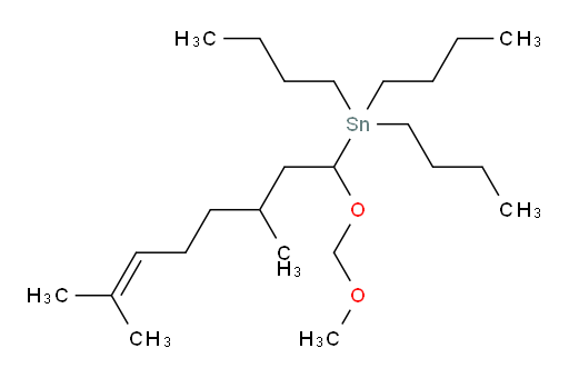 tributyl(1-(methoxymethoxy)-3,7-dimethyloct-6-en-1-yl)stannane
