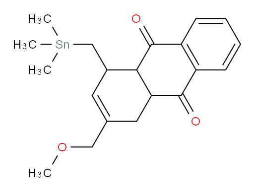 3-(methoxymethyl)-1-((trimethylstannyl)methyl)-1,4,4a,9a-tetrahydroanthracene-9,10-dione