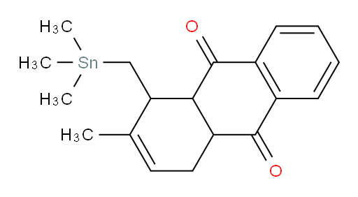 2-methyl-1-((trimethylstannyl)methyl)-1,4,4a,9a-tetrahydroanthracene-9,10-dione