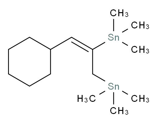 (E)-(3-cyclohexylprop-2-ene-1,2-diyl)bis(trimethylstannane)