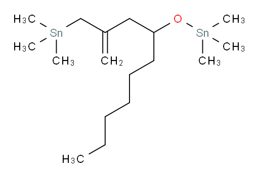 trimethyl(2-methylene-4-((trimethylstannyl)oxy)decyl)stannane