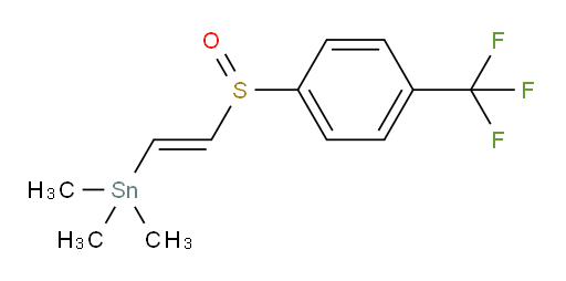 (E)-trimethyl(2-((4-(trifluoromethyl)phenyl)sulfinyl)vinyl)stannane
