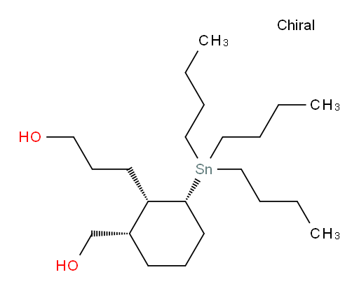 3-((1S,2S,6R)-2-(hydroxymethyl)-6-(tributylstannyl)cyclohexyl)propan-1-ol