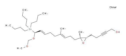5-((2S,3S)-3-((S,3E,7E)-9-(methoxymethoxy)-4-methyl-9-(tributylstannyl)nona-3,7-dien-1-yl)-3-methyloxiran-2-yl)pent-2-yn-1-ol