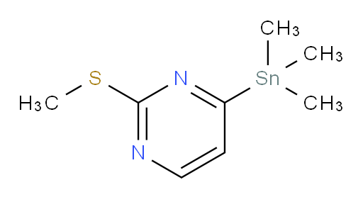 2-(methylthio)-4-(trimethylstannyl)pyrimidine