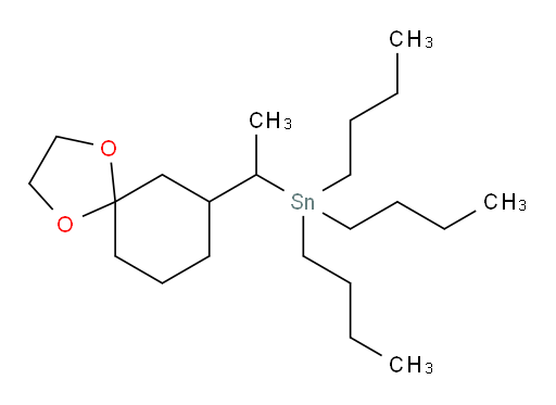 (1-(1,4-二氧杂螺[4.5]癸烷-7-基)乙基)三丁基锡烷