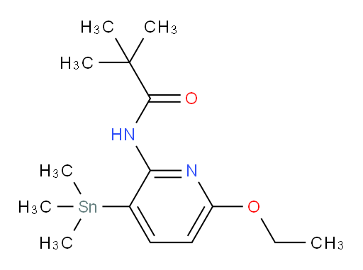 N-(6-ethoxy-3-(trimethylstannyl)pyridin-2-yl)pivalamide
