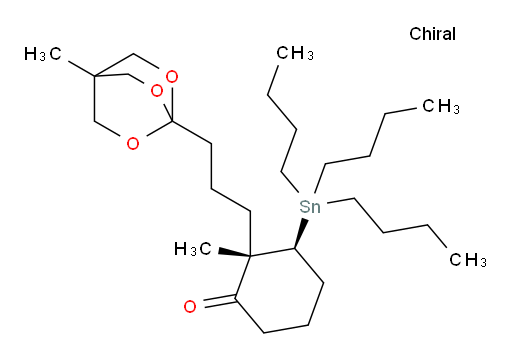 (2S,3S)-2-methyl-2-(3-(4-methyl-2,6,7-trioxabicyclo[2.2.2]octan-1-yl)propyl)-3-(tributylstannyl)cyclohexanone