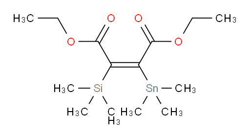 diethyl 2-(trimethylsilyl)-3-(trimethylstannyl)maleate