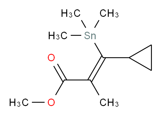 (Z)-methyl 3-cyclopropyl-2-methyl-3-(trimethylstannyl)acrylate