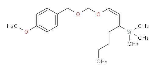 (Z)-(1-(((4-methoxybenzyl)oxy)methoxy)hept-1-en-3-yl)trimethylstannane