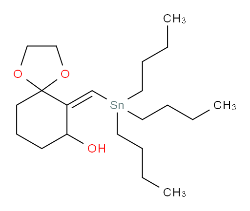 (E)-6-((tributylstannyl)methylene)-1,4-dioxaspiro[4.5]decan-7-ol