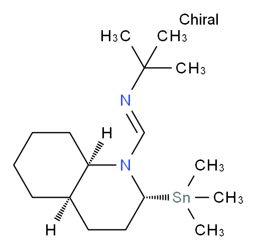 (E)-2-甲基-N-(((2R,4aR,8aR)-2-(三甲基锡基)八氢喹啉-1(2H)-基)亚甲基)丙-2-胺