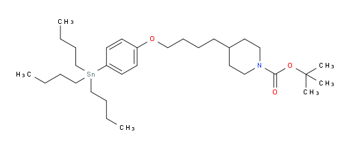 tert-butyl 4-(4-(4-(tributylstannyl)phenoxy)butyl)piperidine-1-carboxylate