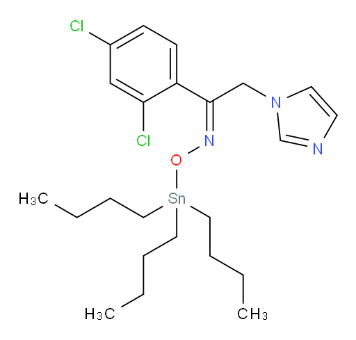 (E)-1-(2,4-二氯苯基)-2-(1H-咪唑-1-基)乙酮 O-三丁基锡基 肟