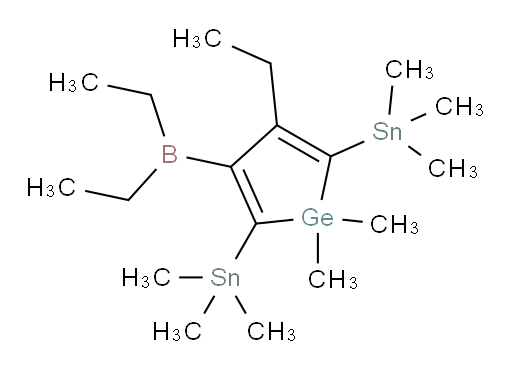 3-(diethylboryl)-4-ethyl-1,1-dimethyl-2,5-bis(trimethylstannyl)-1H-germole