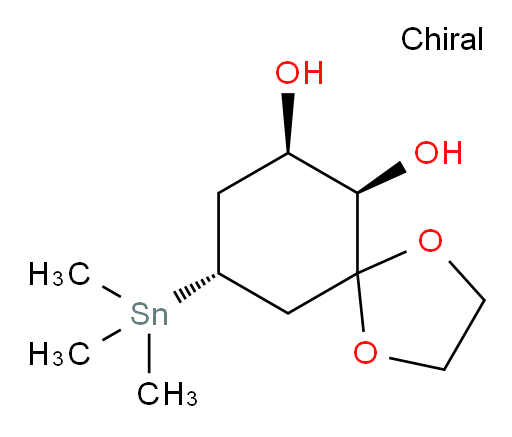 (6R,7R,9R)-9-(trimethylstannyl)-1,4-dioxaspiro[4.5]decane-6,7-diol